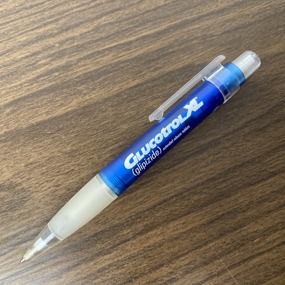 Glucotrol XL Plastic Rubber Grip RX Rep Pen Needs refill - Picture 2 of 10